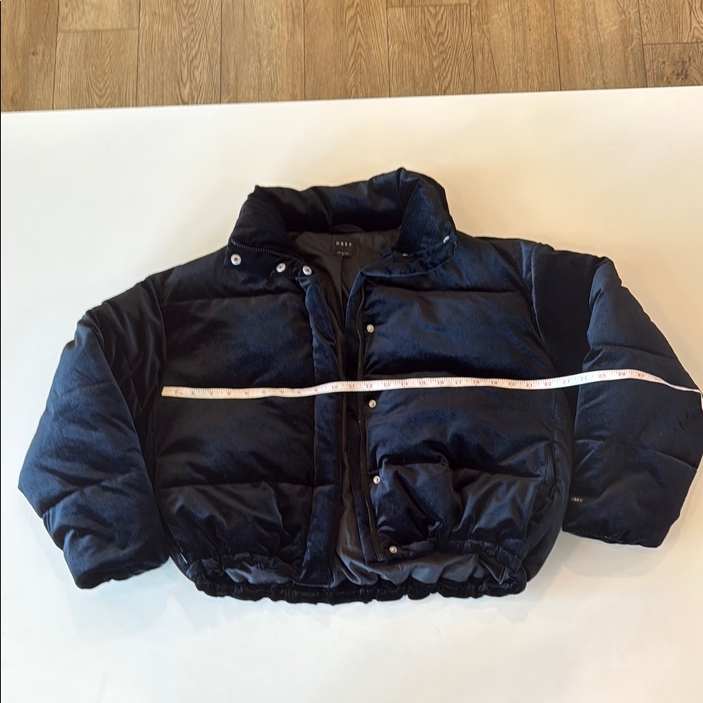 Obey Navy Blue Puffer Jacket